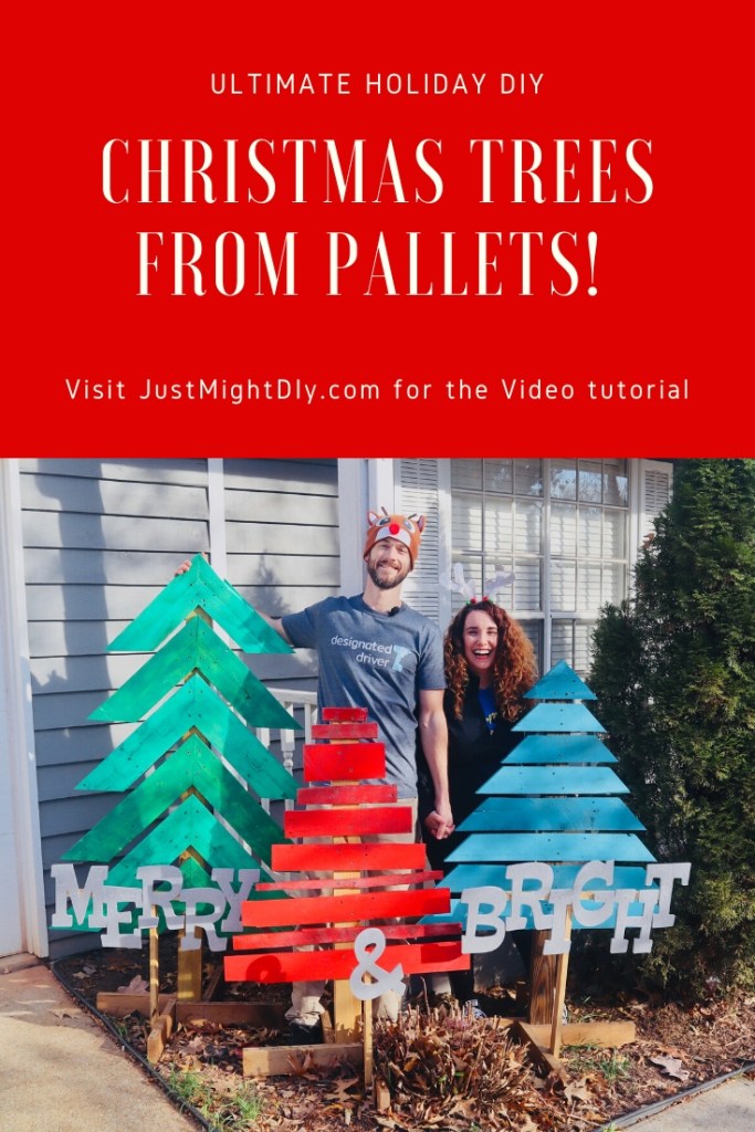 Holiday DIY - Make Christmas Trees from Pallet Wood