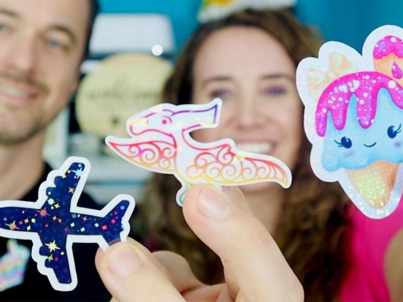 Two Ways to Make Holographic Stickers on a&nbsp;Cricut