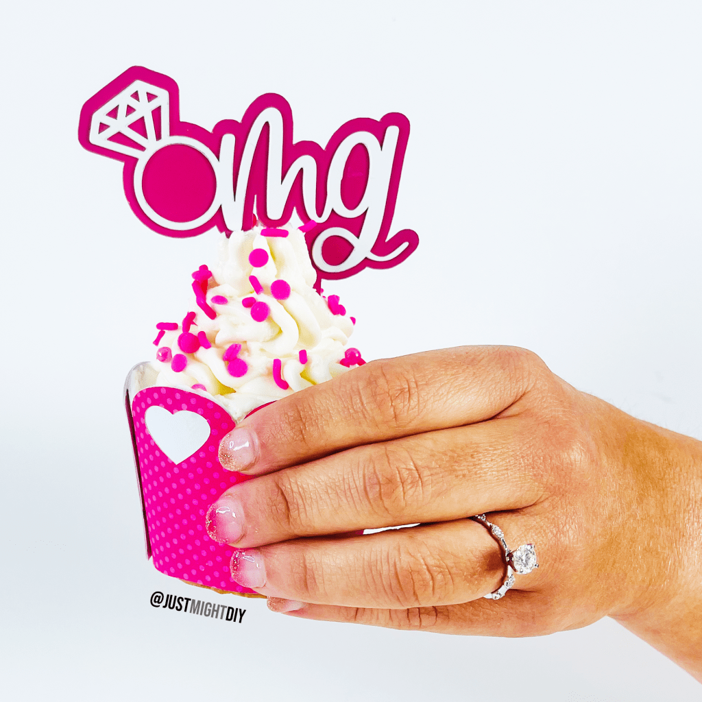 Engagement announcement cupcake idea 2