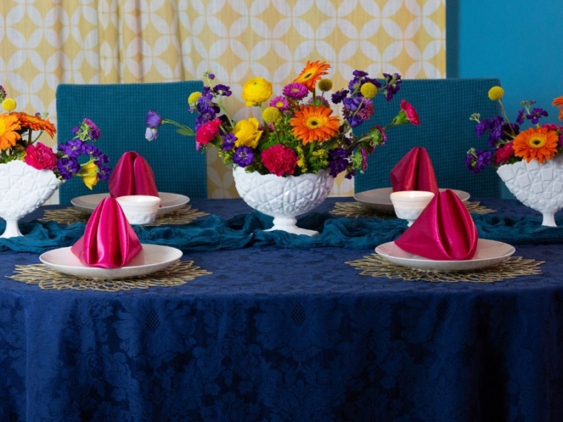 Tablescaping with Vintage Milk&nbsp;Glass